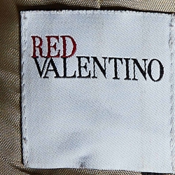 Pre Owned RED Valentino Beige Cotton Bow Detail Trench Coat L