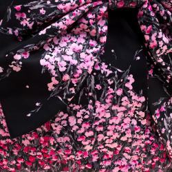 Pre Owned RED Valentino Multicolor Nylon and Leather Trimmed Bow Decorated Tote