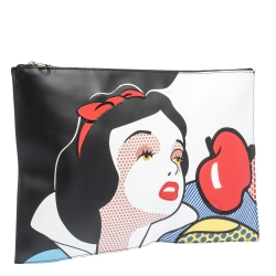 Pre Owned RED Valentino Multicolor Snow White Leather Clutch