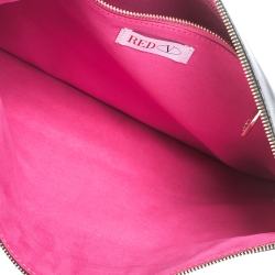 Pre Owned RED Valentino Multicolor Snow White Leather Clutch