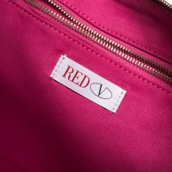 Pre Owned RED Valentino Multicolor Snow White Leather Clutch