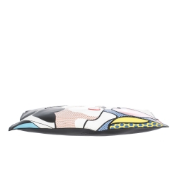 Pre Owned RED Valentino Multicolor Snow White Leather Clutch