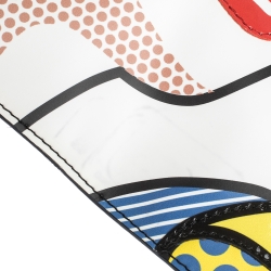 Pre Owned RED Valentino Multicolor Snow White Leather Clutch