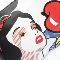 Pre Owned RED Valentino Multicolor Snow White Leather Clutch