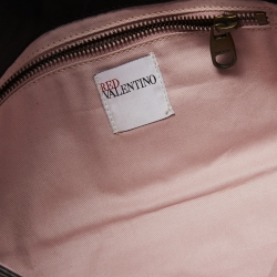 Pre Owned RED Valentino Black Leather Bow Chain Clutch