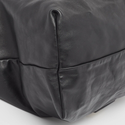 Pre Owned RED Valentino Black Leather Lips Shopper Tote