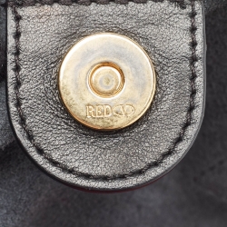 Pre Owned RED Valentino Black Leather Lips Shopper Tote