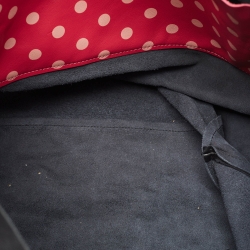 Pre Owned RED Valentino Black Leather Lips Shopper Tote