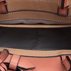 Reed Krakoff Peach Leather Micro Boxer Tote