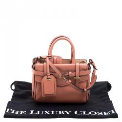 Reed Krakoff Peach Leather Micro Boxer Tote