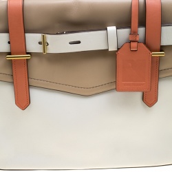 Pre Owned Reed Krakoff Tri Color Leather Medium Boxer Tote