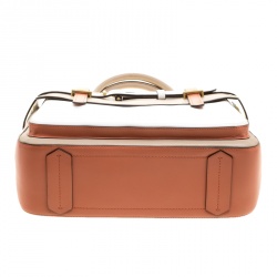 Pre Owned Reed Krakoff Tri Color Leather Medium Boxer Tote