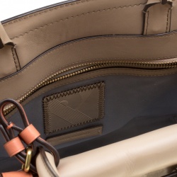 Pre Owned Reed Krakoff Tri Color Leather Medium Boxer Tote