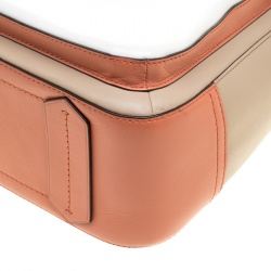 Pre Owned Reed Krakoff Tri Color Leather Medium Boxer Tote