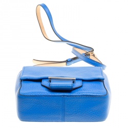 Reed Krakoff Blue Leather Mini Standard Shoulder Bag