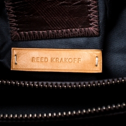 Reed Krakoff Multicolor Leather Gator Boxer II Duffle Bag