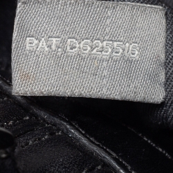 Pre Owned Reed Krakoff Black/Gold Suede and Leather Micro Boxer Tote