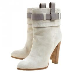 Reed Krakoff Grey Suede Ankle Boots Size 36.5