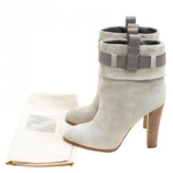 Reed Krakoff Grey Suede Ankle Boots Size 36.5