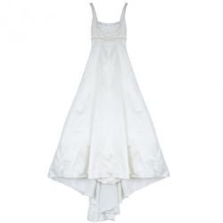 Reem Acra Scoop Neck Embellished Dress L