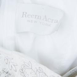 Reem Acra Lush Embellished Wedding Gown L
