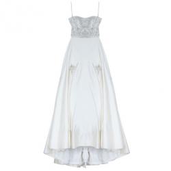 Reem Acra Embellished Flare Wedding Dress M
