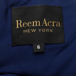 Reem Acra Embellished Belt Strapless Gown M