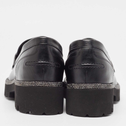 René Caovilla Black Morgana Crystals Loafers Size 39
