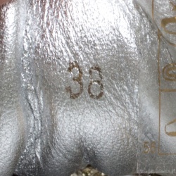 Pre Owned Rene Caovilla Beige/White Lace Flower Embellished Lace Up Sneakers Size 38