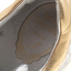 Pre Owned Rene Caovilla Beige/White Lace Flower Embellished Lace Up Sneakers Size 38