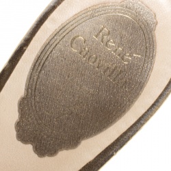 René Caovilla Multicolor Crystal Embellished Satin Slides Size 37.5