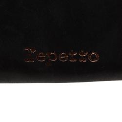 Repetto Black Leather Plie Wallet