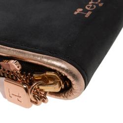 Repetto Black Leather Plie Wallet