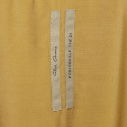 Pre Owned Rick Owens Honey Brown Satin Long Wrap Dress M