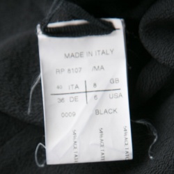 Rick Owens Anthem Black V Neck Sleeveless Asymmetric Tunic S