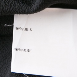 Rick Owens Anthem Black V Neck Sleeveless Asymmetric Tunic S
