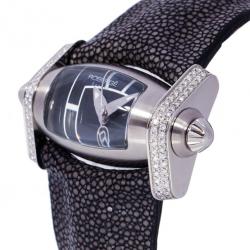 Roberge Black Stainless Steel Virgo Women's Wristwatch 48MM