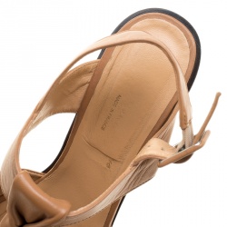 Robert Clergerie Brown Leather Open Toe Platform Sandals Size 39