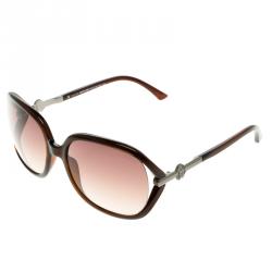 Pre Owned Roberto Cavalli Brown 591S Edera Square Sunglasses