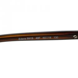 Pre Owned Roberto Cavalli Brown 591S Edera Square Sunglasses