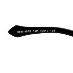 Pre Owned Roberto Cavalli Black Heze 898S Cateye Sunglasses