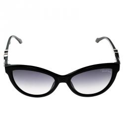 مملوكة مسبقًا Roberto Cavalli Black Kuma 878S Cateye Sunglasses