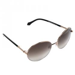 Pre Owned Roberto Cavalli Gold 832S Angetenar Round Sunglasses