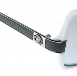 Pre Owned نظارة شمسية روبرتو كافالي مربعة كبيرة البيزيا 648ٍ متدرجة رمادية/ بيضاء