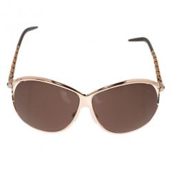 Pre Owned نظارات شمسية روبرتو كافالي مورغانيتي ذهبي