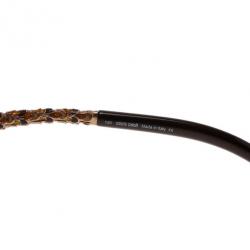 Pre Owned نظارات شمسية روبرتو كافالي مورغانيتي ذهبي