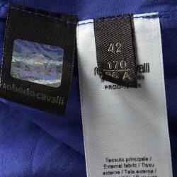 مملوكة مسبقًا Roberto Cavalli Multicolour Floral Printed Embellished Bodice Sleeveless Maxi Dress M