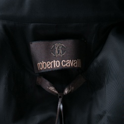 Pre Owned Roberto Cavalli Black Wool Tailored Blazer M