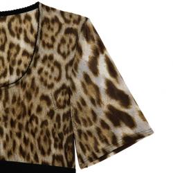 Pre Owned Roberto Cavalli Animal Print Top XXL