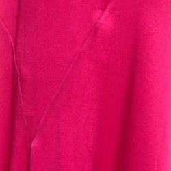 مملوكة مسبقًا  نورة روبرتو كافالي حرير ستان واسعة ماكسي وردية أرجوانية S